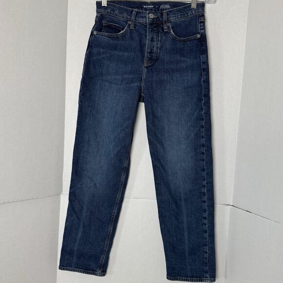Old Navy Women’s Jeans Size 2 Extra High Rise Sky-Hi Straight Leg Denim 2021 - Picture 1 of 9